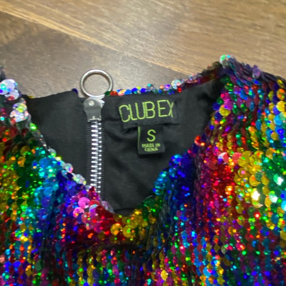 CLUBEX small colourful sequence bodysuit - Picture 5 of 5
